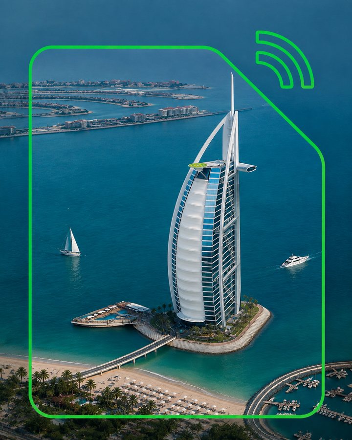 Travel eSIM for UAE, bought in the Avas app